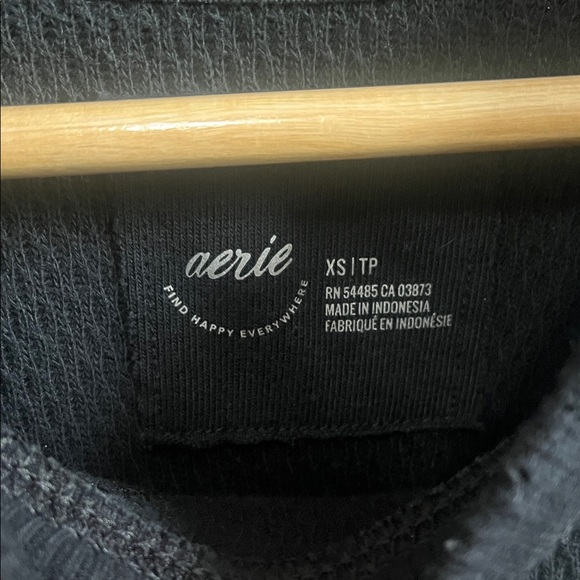 Aerie Hi-Low Oversized Thermal Pullover - Picture 2 of 2